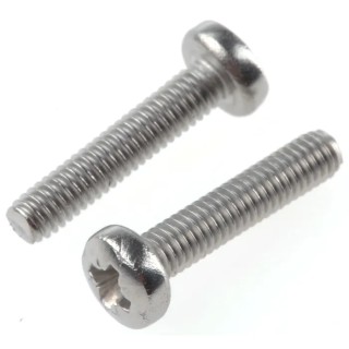 RS PRO Pozidriv Pan Stainless Steel Machine Screw M2.5 Thread 12 mm Length A2 Grade 528-722
