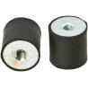 FIBET M10 Female to Female Anti-Vibration Mount Bobbin with 72.1 daN Compression, 40 mm OD, 35 mm Height 4035DD10-45