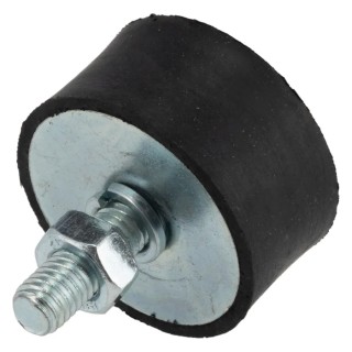 FIBET M8 x 23 mm Anti-Vibration Mount Male to Female Bobbin with 105.2 daN Compression, 40 mm OD, 40 mm H 4020VD23-45