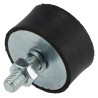 FIBET M8 x 23 mm Anti-Vibration Mount Male to Female Bobbin with 105.2 daN Compression, 40 mm OD, 40 mm H 4020VD23-45