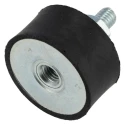 FIBET M8 x 23 mm Anti-Vibration Mount Male to Female Bobbin with 105.2 daN Compression, 40 mm OD, 40 mm H 4020VD23-45