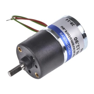 Micromotors Brushed Geared DC Geared Motor 12V dc, 8 Ncm Torque, 18 rpm Speed, 4 mm Shaft Diameter L149-12-90