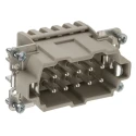EPIC Heavy Duty Power Connector Insert 16A H-BE Series Male 10 Contacts 600V 10400100