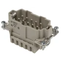 EPIC Heavy Duty Power Connector Insert 16A H-BE Series Male 10 Contacts 600V 10400100