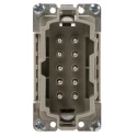 EPIC Heavy Duty Power Connector Insert 16A H-BE Series Male 10 Contacts 600V 10400100