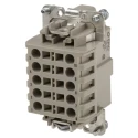 EPIC Heavy Duty Power Connector Insert 16A H-BE Series Male 10 Contacts 600V 10400100