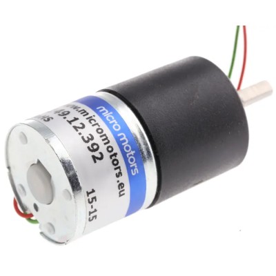 Micromotors Brushed Geared DC Geared Motor 12V DC 20 Ncm Torque 5 RPM Speed 4 mm Shaft Diameter L149-12-392