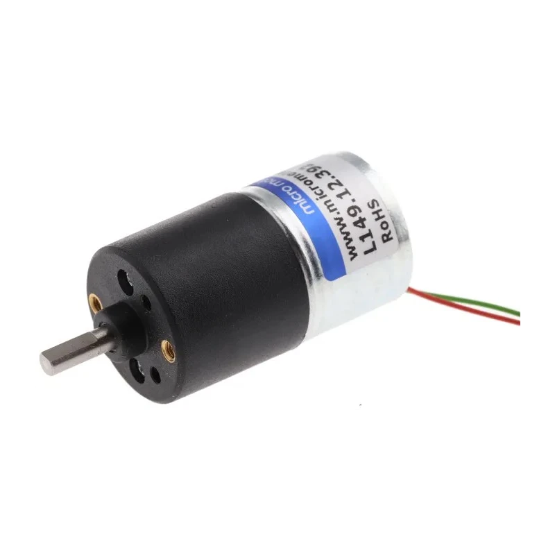 Micromotors Brushed Geared DC Geared Motor 12V DC 20 Ncm Torque 5 RPM Speed 4 mm Shaft Diameter L149-12-392