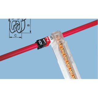 Legrand Cable Marker Kit 300 Pieces with 1 Positioning Frame for Memocab and Rigid Markings 0 383 06