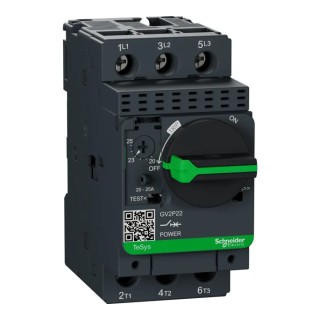 Schneider Electric Motor Protection Circuit Breaker 20A, 25A, 690V, Thermal Magnetic, 3 Poles, IP20, GV2P22