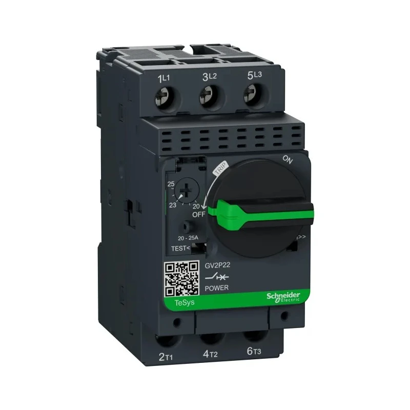 Schneider Electric Motor Protection Circuit Breaker 20A, 25A, 690V, Thermal Magnetic, 3 Poles, IP20, GV2P22