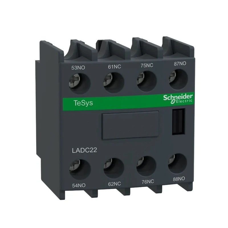 Schneider Electric Auxiliary Contact Block 4 Contact 2 NC/2 NO Front Mount 10 A 690 V LADC22