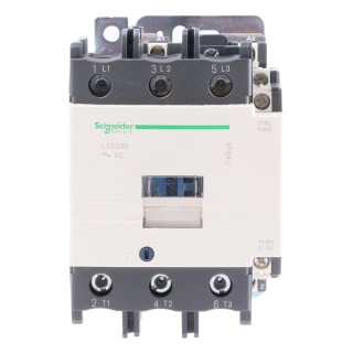 Schneider Electric Contactor 3-Pole, 95 A, 45 kW, 115V AC Coil, 3 NO, 1kV AC LC1D95FE7