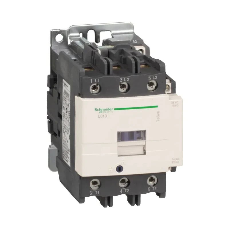 Schneider Electric Contactor 3-Pole, 95 A, 45 kW, 115V AC Coil, 3 NO, 1kV AC LC1D95FE7