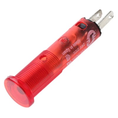 Schneider Electric Panel Mount Red LED Indicator Pilot Light 24V 18mA 8mm Cutout Round XVLA234