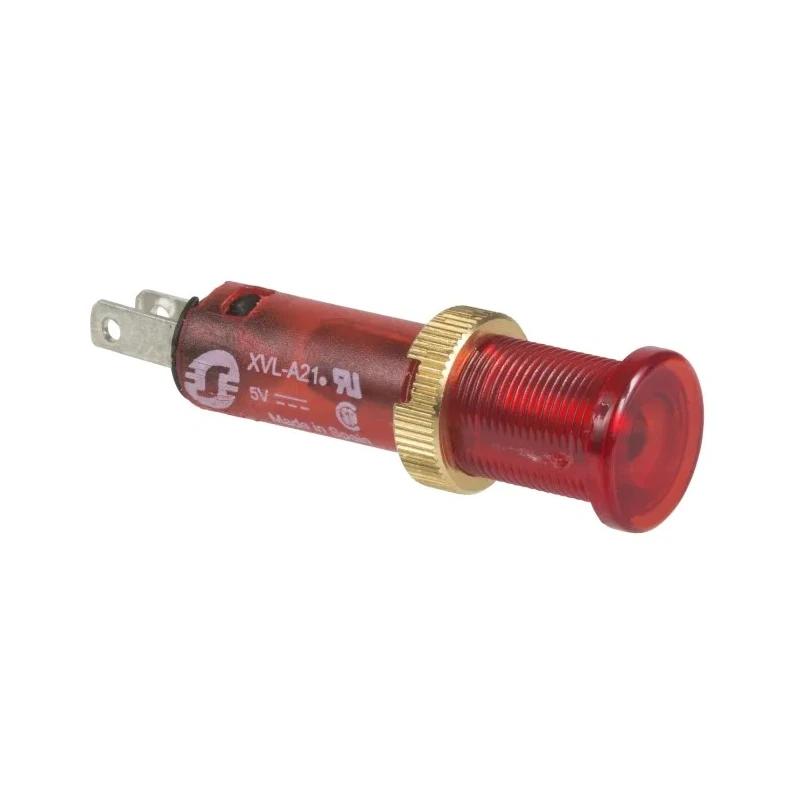 Schneider Electric Panel Mount Red LED Indicator Pilot Light 24V 18mA 8mm Cutout Round XVLA234