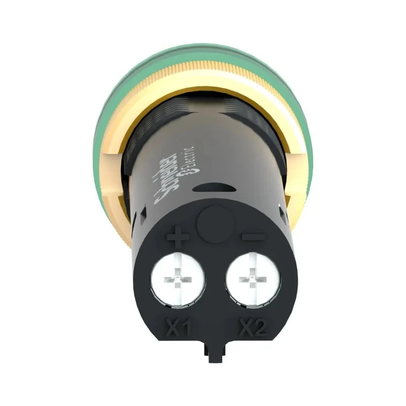 Schneider Electric Panel Mount Green LED Pilot Light Harmony Series 12 mm Cutout 24V dc IP65 XVLA333