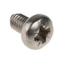 RS PRO Pozidriv Pan Stainless Steel Machine Screw M4 Thread 6 mm Length A2 Grade 528-801