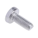 RS PRO Pozidriv Pan Stainless Steel Machine Screw M4 Thread, 10 mm Length 528-817
