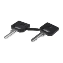 Schneider Electric Harmony 2-position Key Switch Head, Latching, 22 mm Cutout ZB4BG410