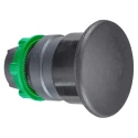 Schneider Electric Harmony XB5 Black Mushroom Shaped Round Spring Return Push Button Head 22 mm Cutout, IP66, IP69K ZB5AC2
