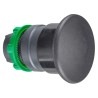 Schneider Electric Harmony XB5 Black Mushroom Shaped Round Spring Return Push Button Head 22 mm Cutout, IP66, IP69K ZB5AC2