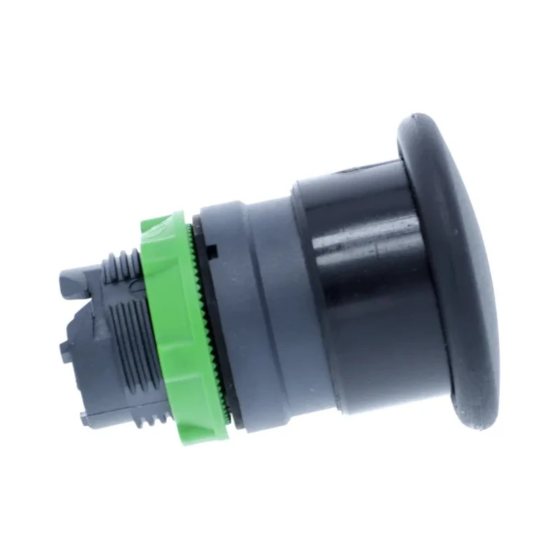 Schneider Electric Harmony XB5 Black Mushroom Shaped Round Spring Return Push Button Head 22 mm Cutout, IP66, IP69K ZB5AC2