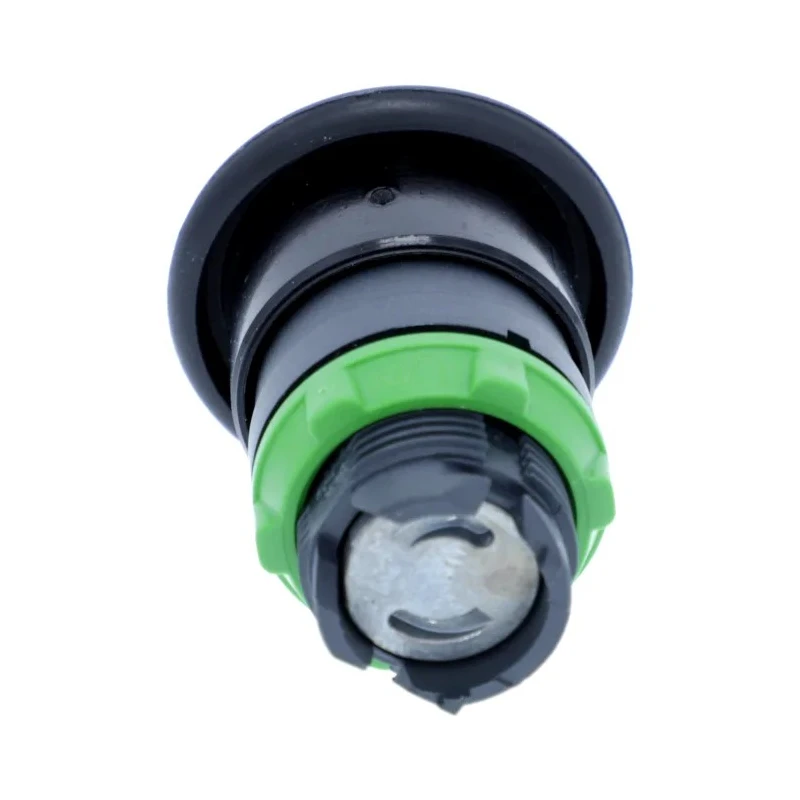 Schneider Electric Harmony XB5 Black Mushroom Shaped Round Spring Return Push Button Head 22 mm Cutout, IP66, IP69K ZB5AC2