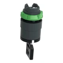 Schneider Electric Harmony 3-position Key Switch Head, Latching, 22mm Cutout ZB5AG0