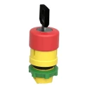 Schneider Electric Harmony Series Key Release Emergency Stop Push Button Panel Mount 22 mm Cutout IP69K IP66 IP67 ZB5AS934