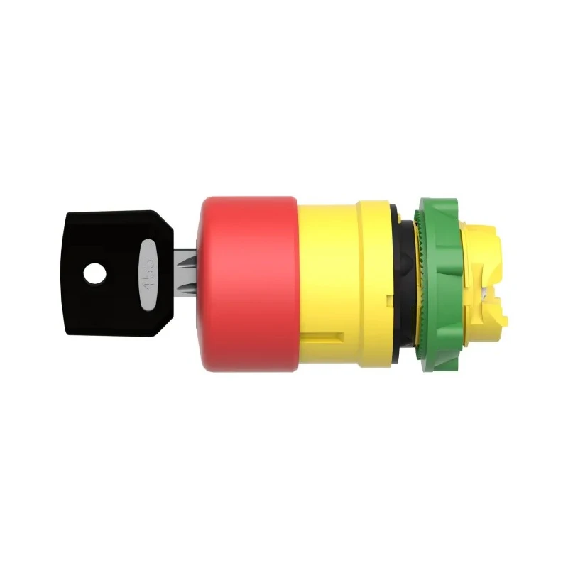 Schneider Electric Harmony Series Key Release Emergency Stop Push Button Panel Mount 22 mm Cutout IP69K IP66 IP67 ZB5AS934