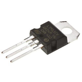 STMicroelectronics 5-Channel Linear Negative Voltage Regulator 1.5 A -15V TO-220 3-Pin L7915CV