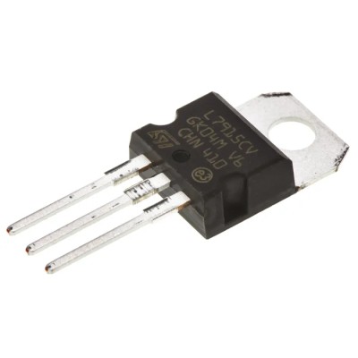 STMicroelectronics 5-Channel Linear Negative Voltage Regulator 1.5 A -15V TO-220 3-Pin L7915CV