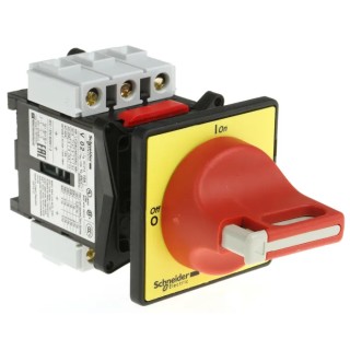 Schneider Electric 3-Pole Panel Mount Isolator Switch, Red Handle, IP20/IP65, 8.1A, 7.5 kW VCD02
