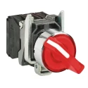 Schneider Electric Selector Switch Red Standard Handle NC + NO 2 Positions Harmony XB4 XB4BK124M5