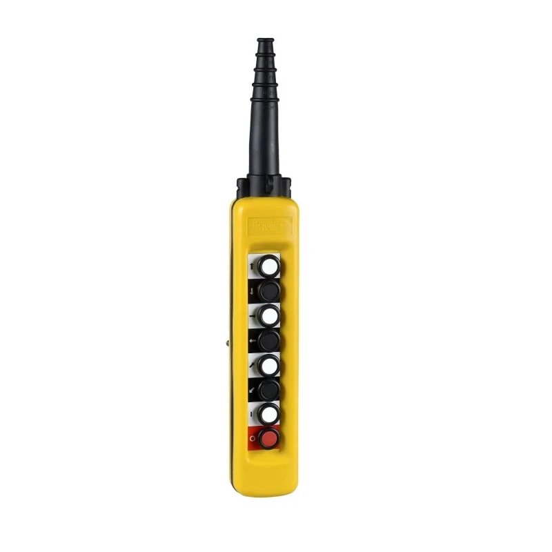 Schneider Electric 7 CO Push Button Pendant Station Yellow Polypropylene XACA871