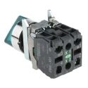 Schneider Electric Standard Handle Illuminated Selector Switch 2 Positions SPDT 22.5 mm Cutout Harmony XB4 XB4BK123B5