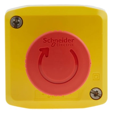 Telemecanique Harmony XALK Series Twist Release Emergency Stop Push Button, Surface Mount, 40 mm Cutout Diameter XALK178E