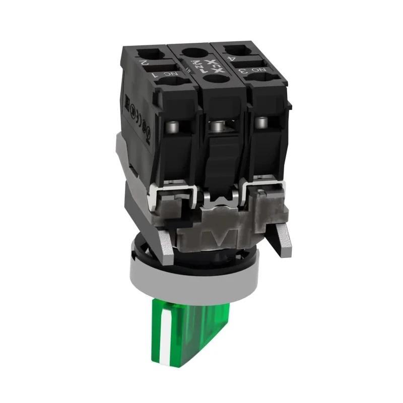 Schneider Electric Standard Handle Illuminated Selector Switch 2 Positions SPDT 22.5 mm Cutout Harmony XB4 XB4BK123B5
