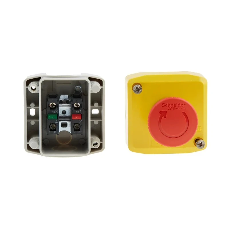 Telemecanique Harmony XALK Series Twist Release Emergency Stop Push Button, Surface Mount, 40 mm Cutout Diameter XALK178E