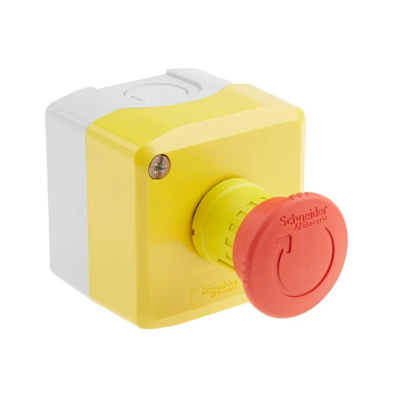 Telemecanique Harmony XALK Series Twist Release Emergency Stop Push Button, Surface Mount, 40 mm Cutout Diameter XALK178E