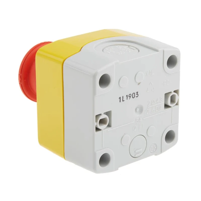 Telemecanique Harmony XALK Series Twist Release Emergency Stop Push Button, Surface Mount, 40 mm Cutout Diameter XALK178E