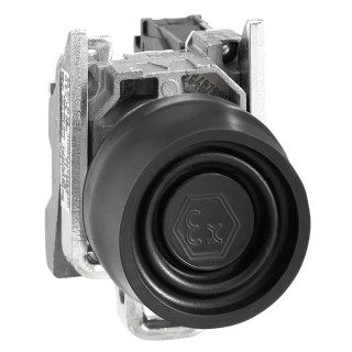 Schneider Electric Harmony XB4 Series Push Button Switch, Spring Return, Panel Mount, 22 mm Cutout, SPST Contact XB4BPS21EX