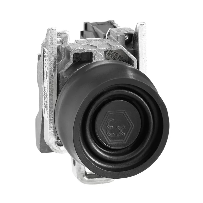 Schneider Electric Harmony XB4 Series Push Button Switch, Spring Return, Panel Mount, 22 mm Cutout, SPST Contact XB4BPS21EX
