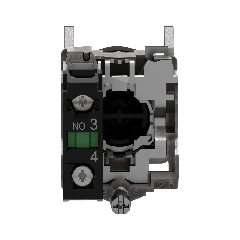Schneider Electric Harmony XB4 Series Push Button Switch, Spring Return, Panel Mount, 22 mm Cutout, SPST Contact XB4BPS21EX