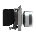 Schneider Electric Harmony XB4 Series Push Button Switch Spring Return Panel Mount 22 mm Cutout SPST Black LED IP66 XB4BP21EX