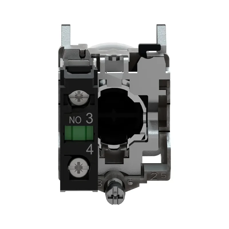 Schneider Electric Harmony XB4 Series Push Button Switch Spring Return Panel Mount 22 mm Cutout SPST Black LED IP66 XB4BP21EX