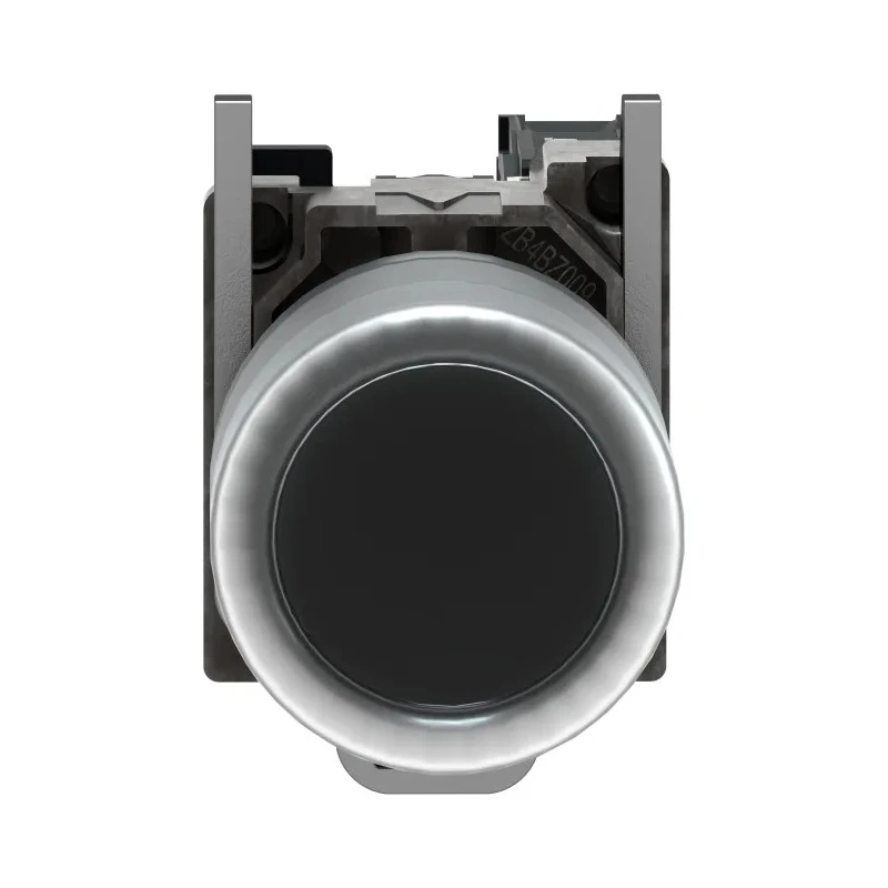Schneider Electric Harmony XB4 Series Push Button Switch Spring Return Panel Mount 22 mm Cutout SPST Black LED IP66 XB4BP21EX