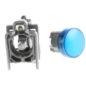 Schneider Electric Panel Mount Blue LED Pilot Light Harmony XB4 22 mm Cutout 24 V ac/dc Metal Body XB4BVB6