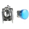 Schneider Electric Panel Mount Blue LED Pilot Light Harmony XB4 22 mm Cutout 24 V ac/dc Metal Body XB4BVB6